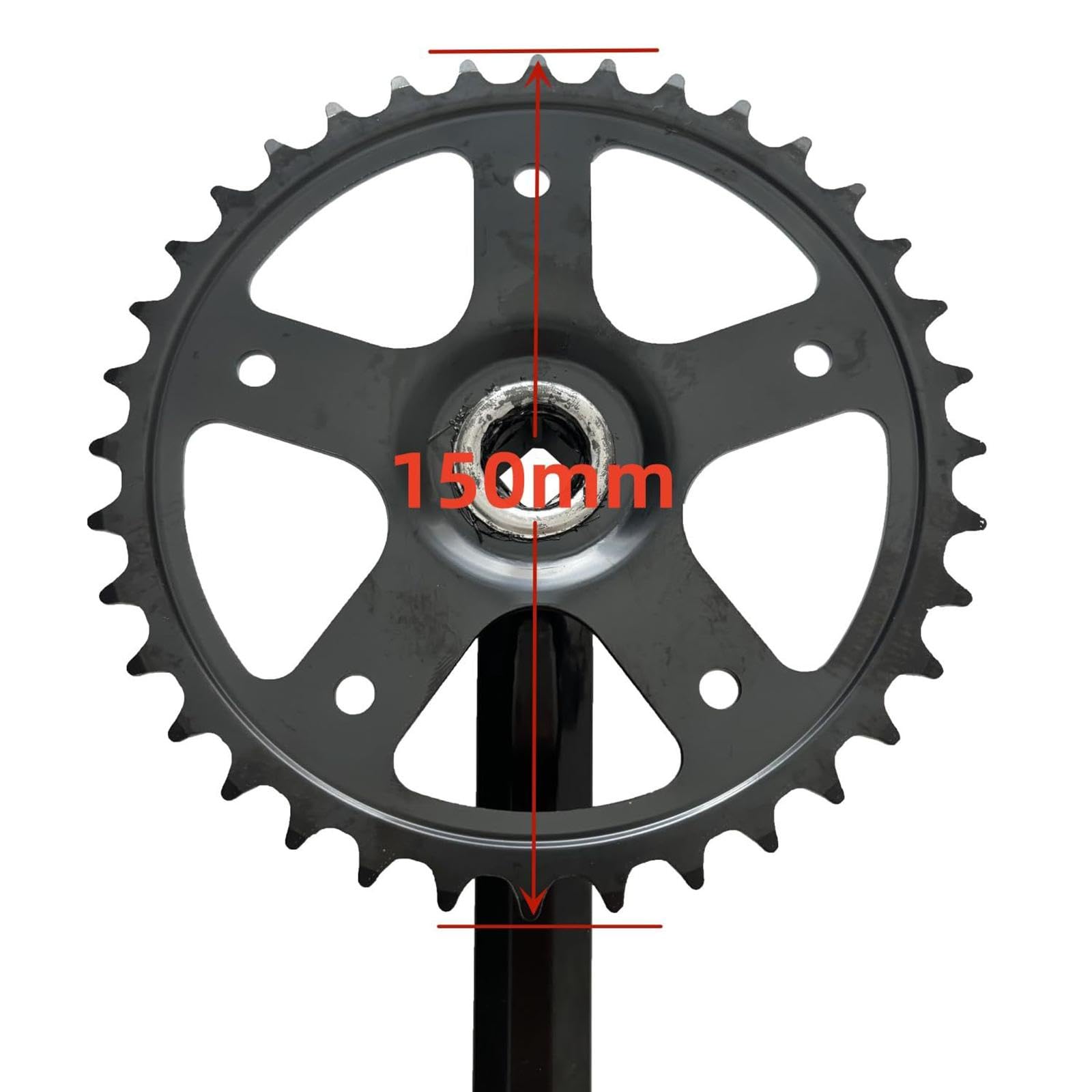 Amazon | Tdoutop 36T 自転車クランクセット 鍛造クランク一体式